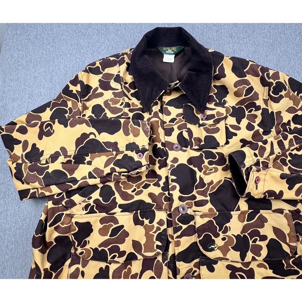 Red Head Bone Dry Camo‎ Jacket Men's Sz 52 Hunting Game Pocket Corduroy USA